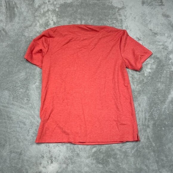 Lands End Mens Red Heathered Short Sleeve T-Shirt M Size a1340 - Picture 6 of 7